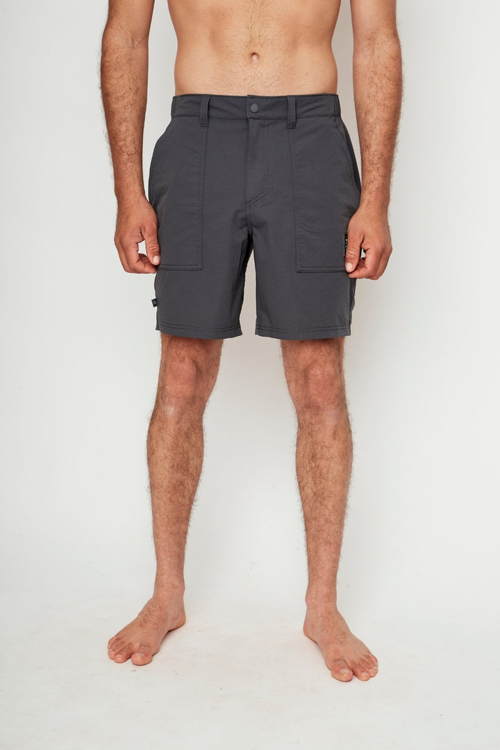 Short Ribo Reciclado Negro Hombre