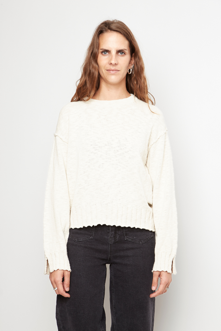 Sweater Uma Orgánico Beige Mujer