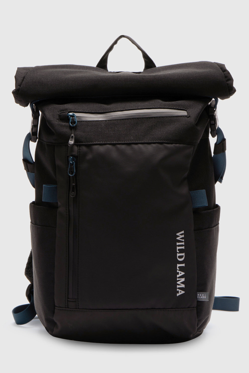 Mochila Travel Oca Reciclada Negra y Azul 27 Lts.