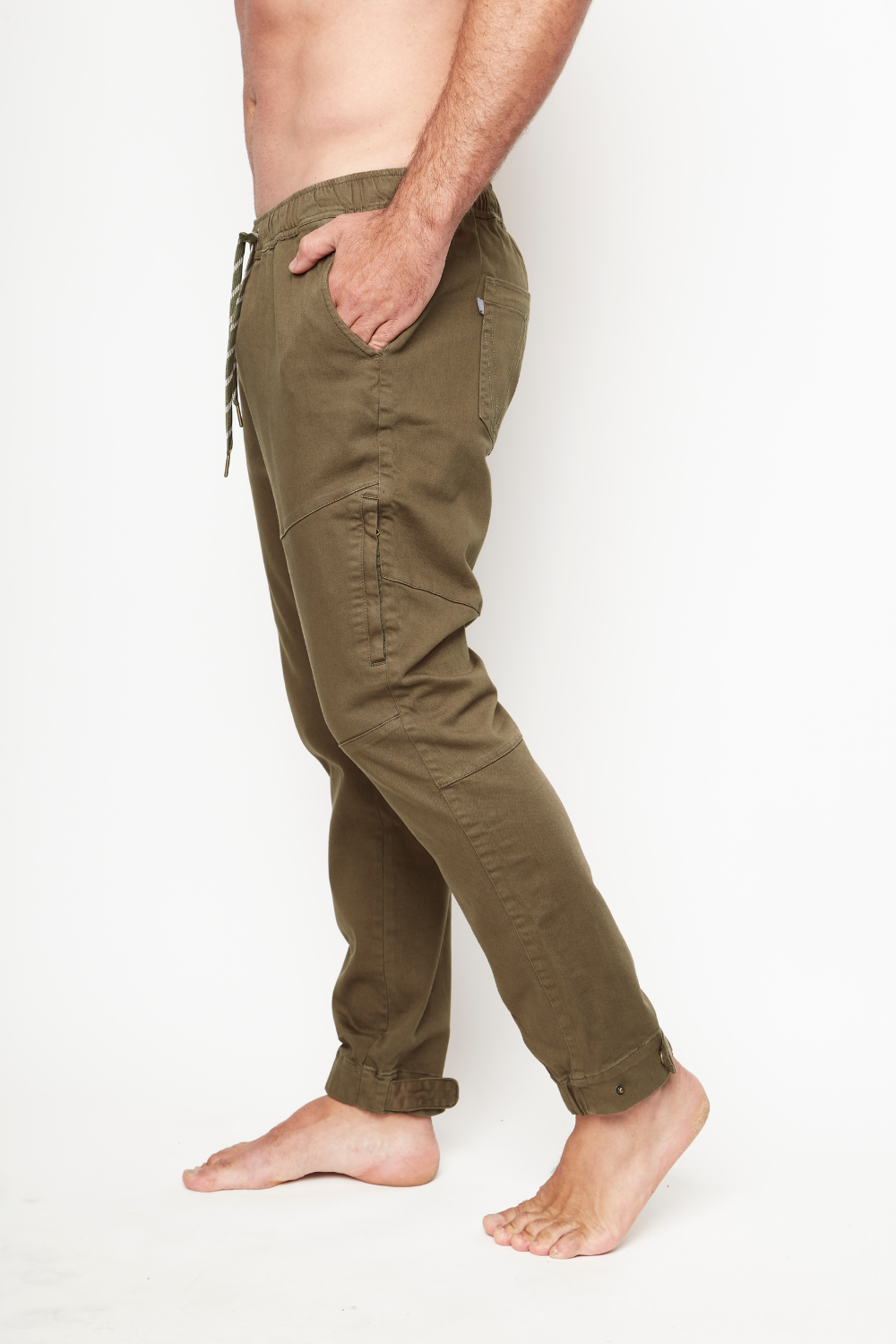 Pantalón Gres Orgánico Verde Hombre