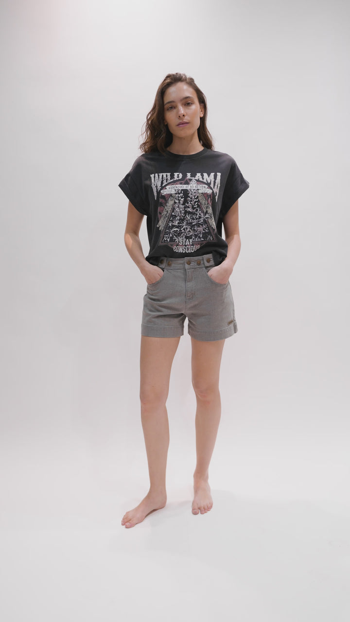 Short Noru Orgánico Gris Mujer