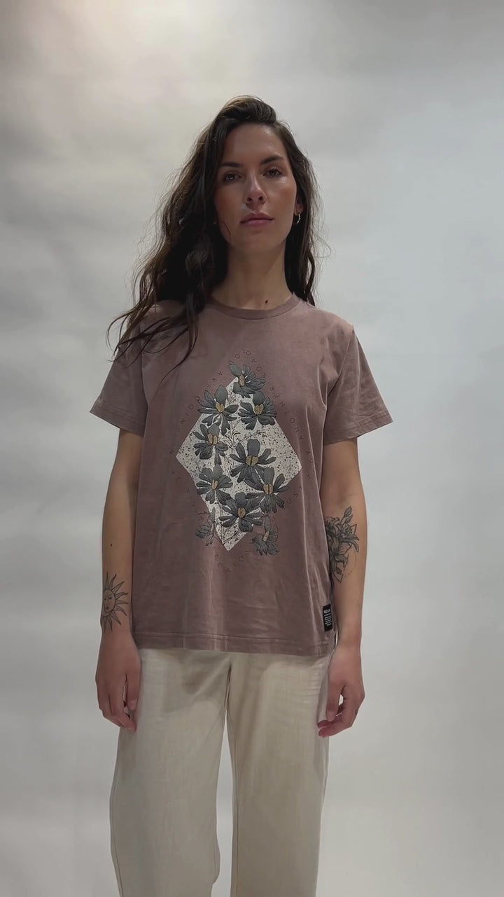 Polera Genovesa Orgánica Rosada Mujer