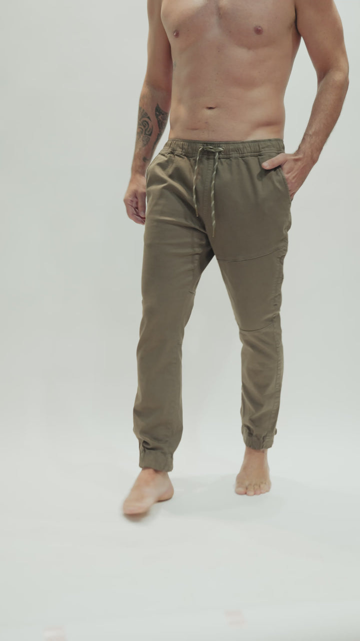 Pantalón Gres Orgánico Verde Hombre