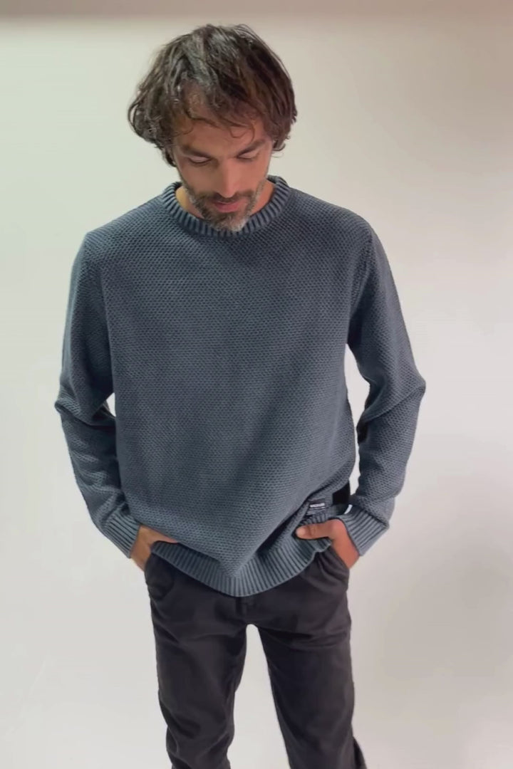 Sweater Rau Orgánico Azul Hombre