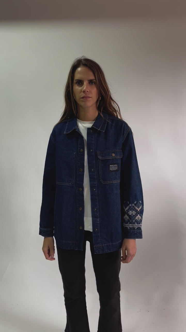 Chaqueta Armina Orgánica Blue Denim Mujer