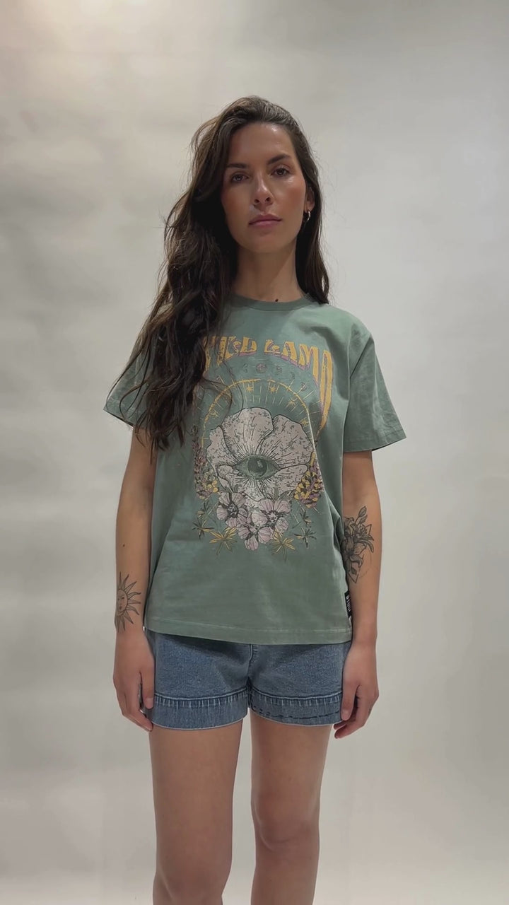 Polera Genovesa Orgánica Verde Mujer