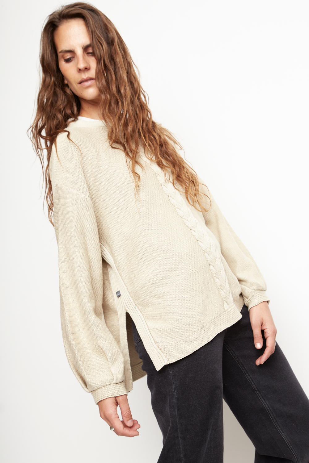 Sweater Noir Orgánico Beige Mujer