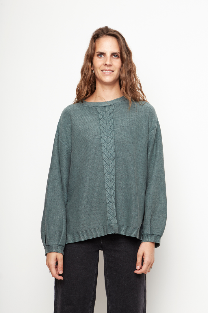 Sweater Noir Orgánico Petróleo Mujer