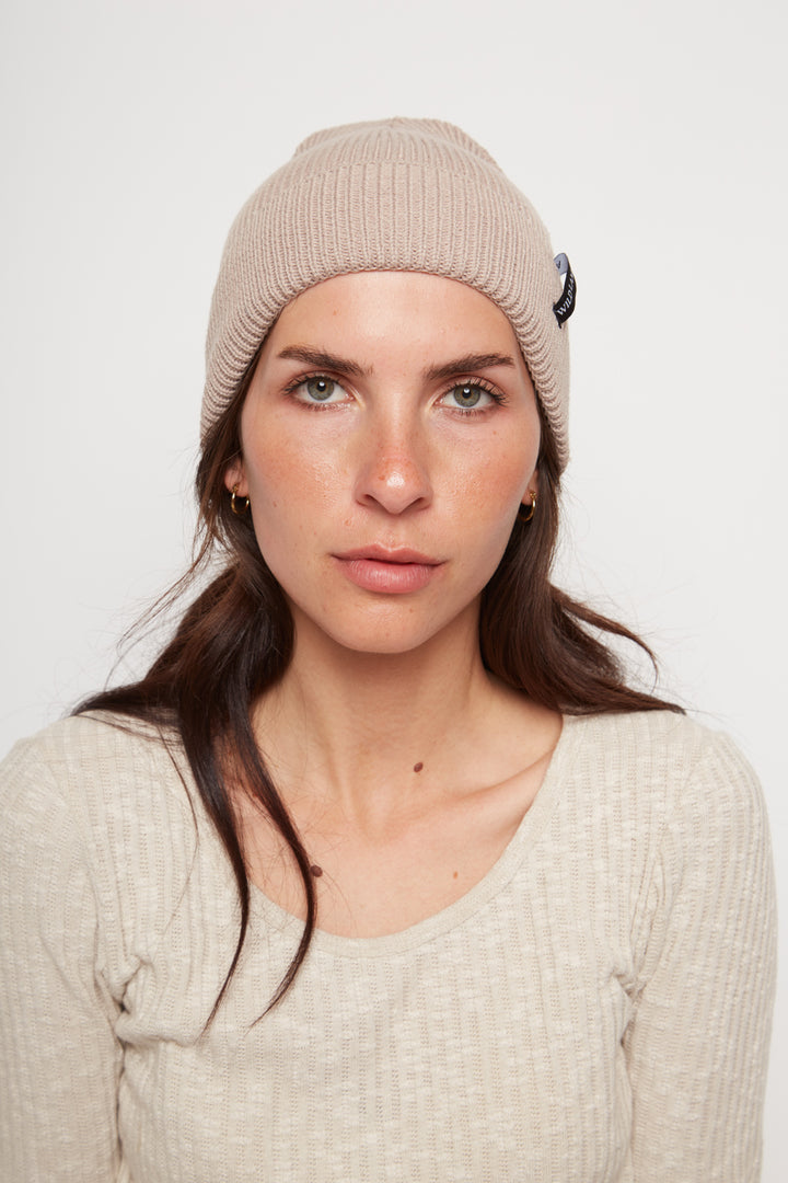 Gorro Ruta Reciclado Beige