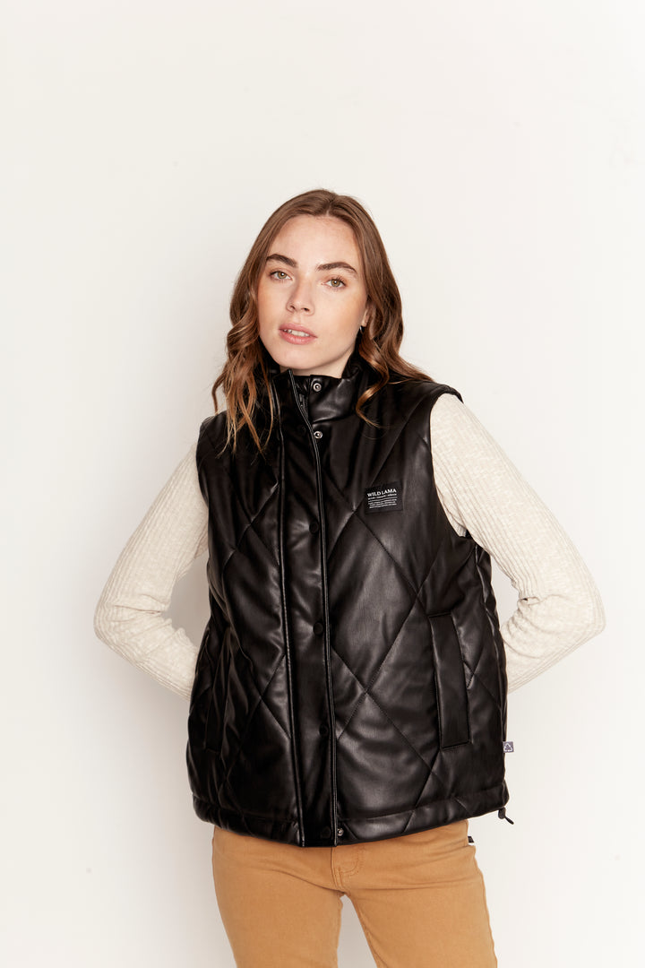 Parka Aines Reciclada Negra Mujer